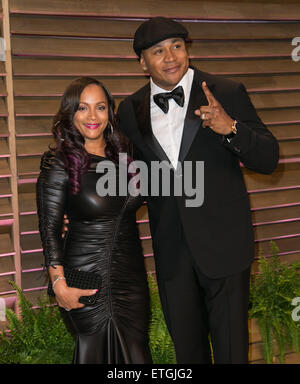 Prominente besuchen 2014 Vanity Fair Oscar Party im Sunset Plaza.  Mitwirkende: Simone Johnson, LL Cool J wo: Los Angeles, California, Vereinigte Staaten von Amerika bei: Kredit-2. März 2014: Brian To/WENN.com Stockfoto