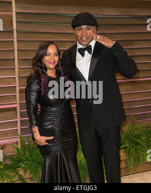 Prominente besuchen 2014 Vanity Fair Oscar Party im Sunset Plaza.  Mitwirkende: Simone Johnson, LL Cool J wo: Los Angeles, California, Vereinigte Staaten von Amerika bei: Kredit-2. März 2014: Brian To/WENN.com Stockfoto