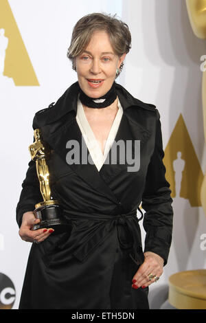 87. Annual Academy Awards - Presse-Lounge auf der Dolby Theater mit: Milena Canonero wo: Los Angeles, California, Vereinigte Staaten von Amerika bei: Kredit-22. Februar 2015: FayesVision/WENN.com Stockfoto