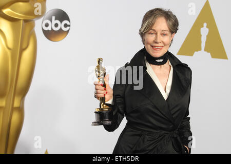 87. Annual Academy Awards - Presse-Lounge auf der Dolby Theater mit: Milena Canonero wo: Los Angeles, California, Vereinigte Staaten von Amerika bei: Kredit-22. Februar 2015: FayesVision/WENN.com Stockfoto