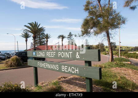 Long Reef Point und Fishermans Beach auf Nordstrände von Sydney, new-South.Wales, Australien Stockfoto