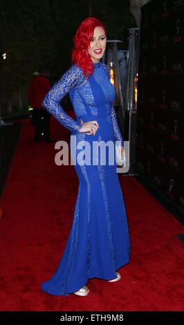 Oscar Viewing Party - Ankünfte mit: Kaya Jones wo: Los Angeles, California, Vereinigte Staaten von Amerika bei: Kredit-22. Februar 2015: Guillermo Proano/WENN.com Stockfoto