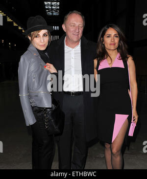 Christopher Kane London Fashionweek 2015/2016 - Abfahrten mit: Salma Hayek, Noomi Rapace, François-Henri Pinault wo: London, Vereinigtes Königreich bei: Kredit-23. Februar 2015: Stuart Castle/WENN.com Stockfoto