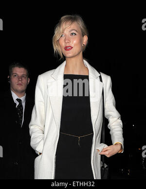 Prominente besuchen LFW h/w 2015: weltweit erste fabelhafte Fonds Fair im Roundhouse in Camden Town. London. UK mit: Karlie Kloss wo: London, Vereinigtes Königreich bei: 25. Februar 2015 Credit: WENN.com Stockfoto