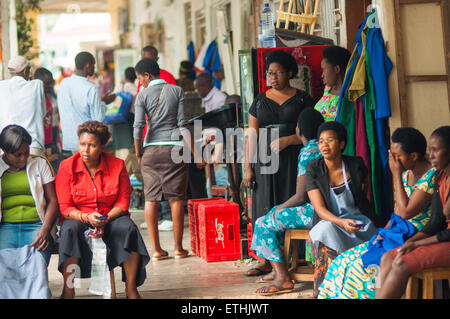 Straßenszene, "Zentrale Ville", CBD, Kigali, Ruanda Stockfoto