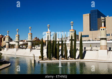 Parc De La Espanya Industrial, von Luis Peña Ganchegui. 1985. Barcelona. Stockfoto