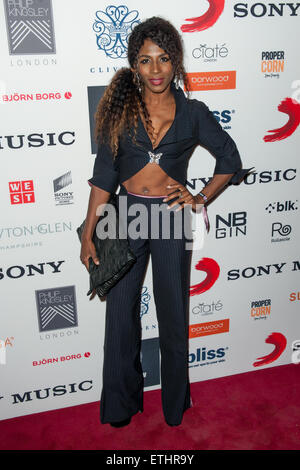 BRIT Awards 2015 - Sony after-Party im Sushi Samba - Red Carpet Ankünfte Featuring: Sinitta wo: London, Vereinigtes Königreich bei: 25. Februar 2015 Credit: WENN.com Stockfoto