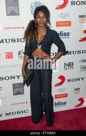 BRIT Awards 2015 - Sony after-Party im Sushi Samba - Red Carpet Ankünfte Featuring: Sinitta wo: London, Vereinigtes Königreich bei: 25. Februar 2015 Credit: WENN.com Stockfoto