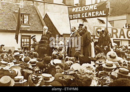 "General" William Booth, Treffen der Heilsarmee, Deal Kent, 1900er Jahre Stockfoto