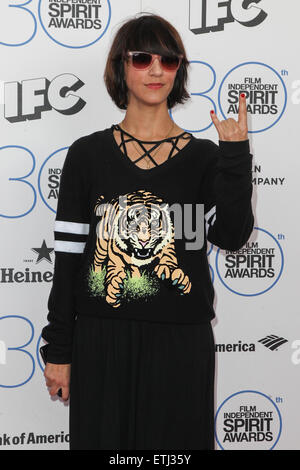 2015 film Independent Spirit Awards - Ankünfte mit: Ana Lily Amirpour wo: Santa Monica, Kalifornien, Vereinigte Staaten, wann: 21. Februar 2015 Kredit: FayesVision/WENN.com Stockfoto