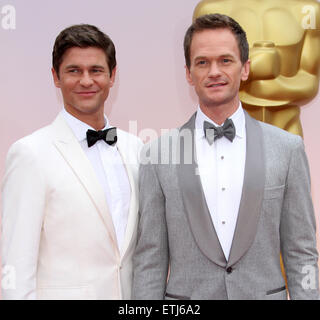 87. jährlichen Oscar-Verleihung im Dolby Theatre - Red Carpet Ankünfte Featuring statt: Neil Patrick Harris, David Burtka Where: Los Angeles, California, Vereinigte Staaten von Amerika bei: Kredit-22. Februar 2015: Adriana M. Barraza/WENN.com Stockfoto