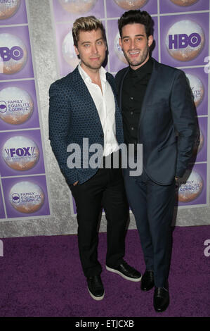 Prominente besuchen Family Equality Council Los Angeles Awards Dinner am Beverly Hilton Featuring: Lance Bass, Michael Turchin Where: Los Angeles, California, Vereinigte Staaten von Amerika als: 1. März 2015 Credit: Brian To/WENN.com Stockfoto