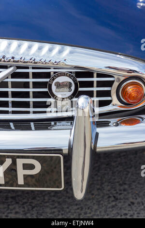 Damiler, alte, Chrom, Abzeichen, Anzahl, Anzeige, Grill, Motorhaube, P, Stockfoto