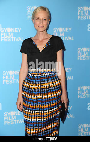 Sydney, Australien. 14. Juni 2015. Im Bild: Schauspielerin Marta Dusseldorp.VIPs kam auf dem roten Teppich für die Sydney Film Festival closing Night Gala World Premiere der Holding der Mann am Staatstheater, 49 Market Street, Sydney. Bildnachweis: Richard Milnes/Alamy Live-Nachrichten Stockfoto