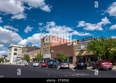 Die historische Innenstadt von Rock Springs, Wyoming Stockfoto