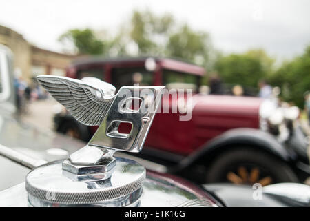 Blackpool UK, die 53. Manchester nach Blackpool-Rallye kommt im Stil im Stanley Park Blackpool, mit vielen schönen Oldtimer mit wunderbaren Grills und Kurven und Linien Credit: Gary Telford/Alamy live-Nachrichten. Stockfoto