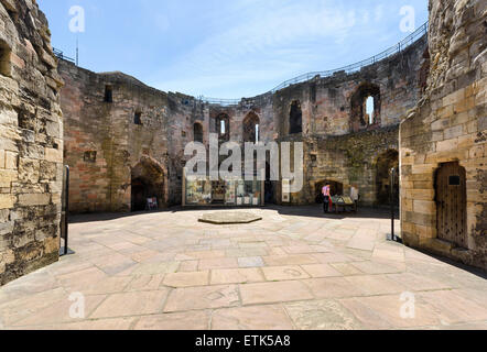 Interieur von Clifford es Tower Stockfoto