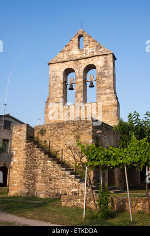 Kirche Santa Magdalena de Noves. Camós. Stockfoto