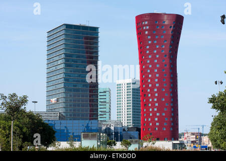 Hotel Porta Fira. Architekt: Toyo Ito. L ' Hospitalet. Stockfoto