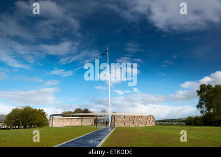 Die Rotunde in der Schlacht von Bannockburn Gedenkstätte, Stirling, Schottland. Es, das die Stelle markiert, wo Robert the Bruce angehoben Stockfoto