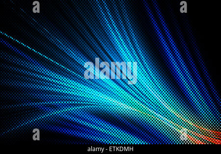abstrakter blauer Hintergrund und digitalen Welle mit Motion blur Stockfoto