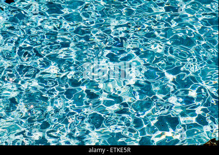 Sonnendurchflutetes Spiegelungen im Wasser des Schwimmbades 26.000 qm, Kaua'i Marriott Resort; Kalapaki Bay, Kaua ' i, Hawaii, USA Stockfoto