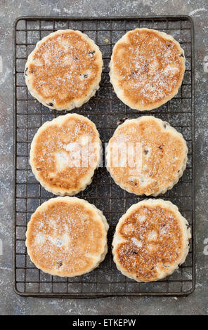 Walisische Kuchen oder Welshcakes (oder Bilder) - eine traditionelle Delikatesse in Wales Stockfoto