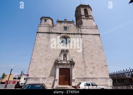 Kirche Sant Feliu. Llagostera. Stockfoto