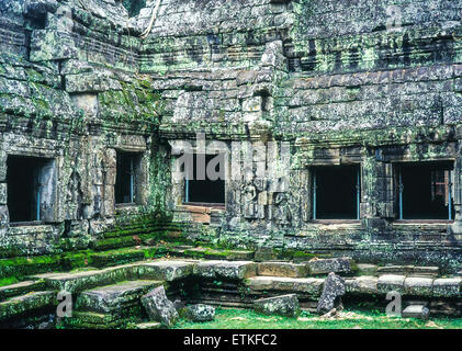 Außenansicht der Ta Prohm Tempel Stockfoto