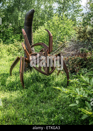 Riesenspinne Skulptur, Shorne Holz Country Park Stockfoto
