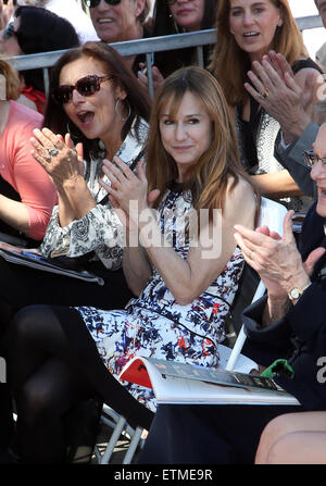 Die Zeremonie zu Ehren von Ed Harris mit einem Stern auf The Hollywood Walk of Fame mit: Holly Hunter Where: Hollywood, Kalifornien, USA bei: Kredit-13. März 2015: FayesVision/WENN.com Stockfoto