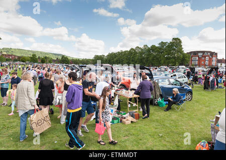 Titsey Rotary Club Car Van Boot Messe am Oxted Erholungspark Master Park 7. Juni 2015 Stockfoto