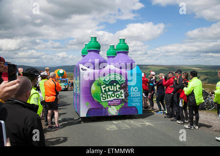 Die Promotion Karawane während der Tour de France-Yorkshire 2014. Stockfoto