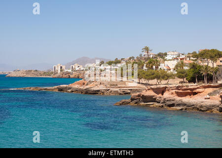 Mittelmeerküste in Isla Plana, Provinz Murcia, Spanien Stockfoto