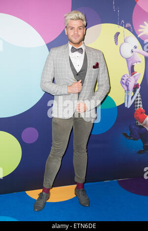 Sydney, Australien. 15. Juni 2015. Justin Hill kommt auf dem roten Teppich bei der australischen Premiere des neuen Disney Pixar Film in-und auswendig zu Veranstaltung Kinos, George Street. Bildnachweis: Richard Milnes/Alamy Live-Nachrichten Stockfoto