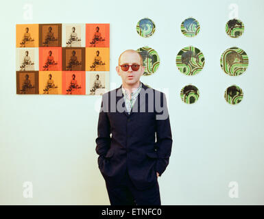 Alan McGee, co Besitzer Creation Records Label und Manager der Musikgruppe Oasis, 28. August 1997 abgebildet. Stockfoto