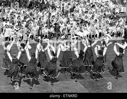 Billingham Folklore Festival 1984, internationale Folklore-Festival der Welt tanzen. Im Bild. 13. August 1984. Stockfoto