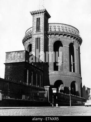 Everton Wasserwerk Turm, Margaret Street, Everton, Liverpool, England, 31. Dezember 1964. 1857 fertiggestellt. Stockfoto