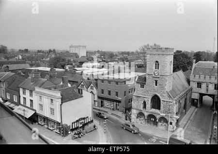 Ansichten von Abingdon, Oxfordshire (ehemals Berkshire). 26. April 1967. Stockfoto