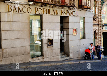 Banco Popular Espanol Bankgebäude Stockfoto