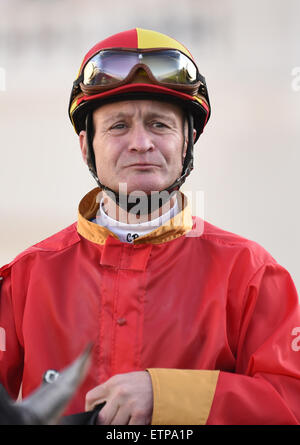 Lexington, KY, USA. 13. Juni 2015. Jockey Calvin Borel. © Csm/Alamy Live-Nachrichten Stockfoto