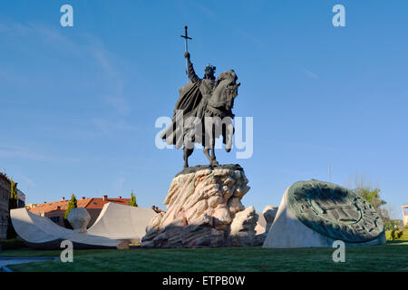 Statue von Alfonso VI. von Kastilien in Toledo, Spanien Stockfoto