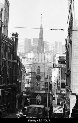 St Johns Arch auf Broad Street, Bristol zu St John the Baptist Church 22. März 1967 Stockfoto