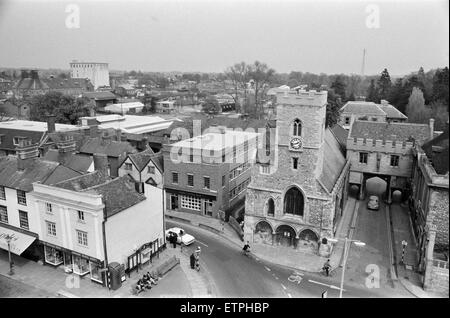 Ansichten von Abingdon, Oxfordshire (ehemals Berkshire). 26. April 1967. Stockfoto