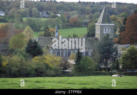 BEL, Belgien, Eastbelgium, das Dorf Hauset in der Nähe von Raeren, St. Rochus-Kirche.  BEL, Belgien, Ostbelgien, sterben Ortschaft Hauset na Stockfoto