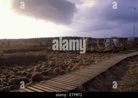 BEL, Belgien, Eastbelgium, Hautes Fagnes, Hohes Venn, meteorologische Station.  BEL, Belgien, Ostbelgien, Hohes Venn, Wetterstati Stockfoto