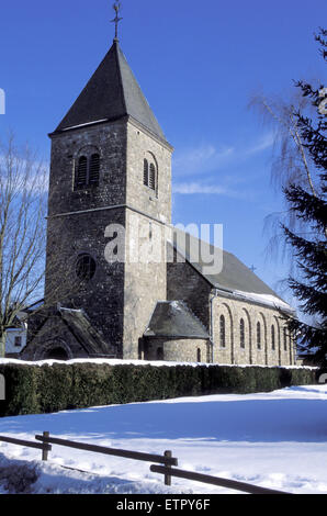 BEL, Belgien, Eastbelgium, Kirche in Honsfeld in der Nähe von Buellingen.  BEL, Belgien, Ostbelgien, Kirche von Honsfeld Bei Buellingen. Stockfoto