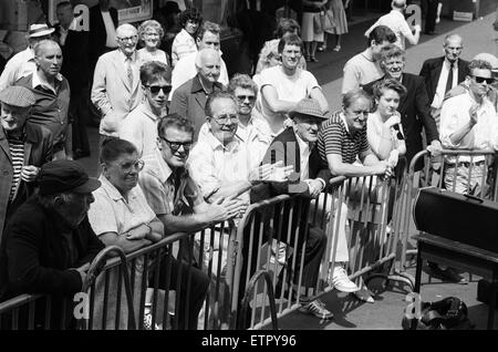 1987-Birmingham internationale Jazz- und Blues-Festival, Künstler, 6. Juli 1987. Junge jazz-Musikern an der Bull Ring Shopping Centre in Birmingham. Stockfoto