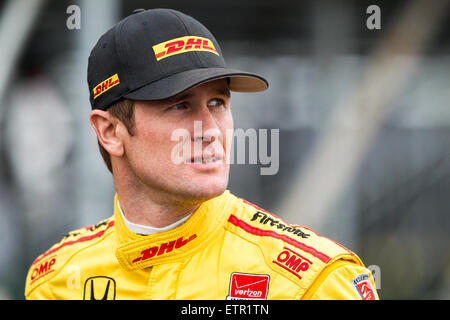 12. Juni 2015: Ryan Hunter-Reay #28 von Andretti Autosport während der Honda Indy an Exhibition Place in Toronto, ON, Canada. Stockfoto