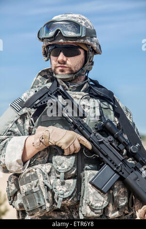 Vereinigten Staaten-Fallschirmjäger Stockfoto